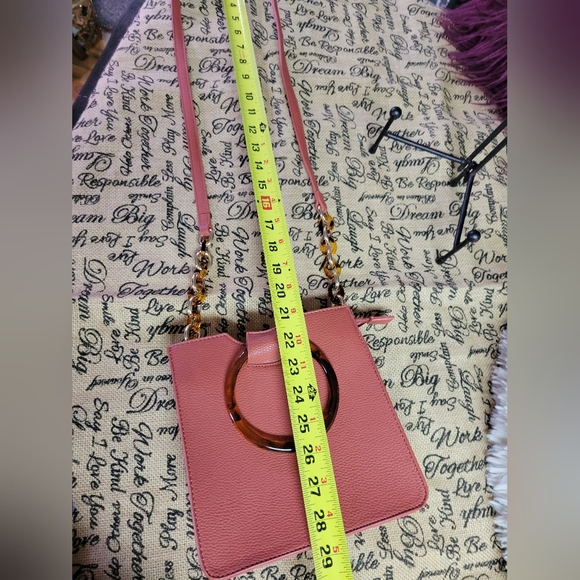 Dreams crossbody bag acrylic round handles light rust - Picture 13 of 14